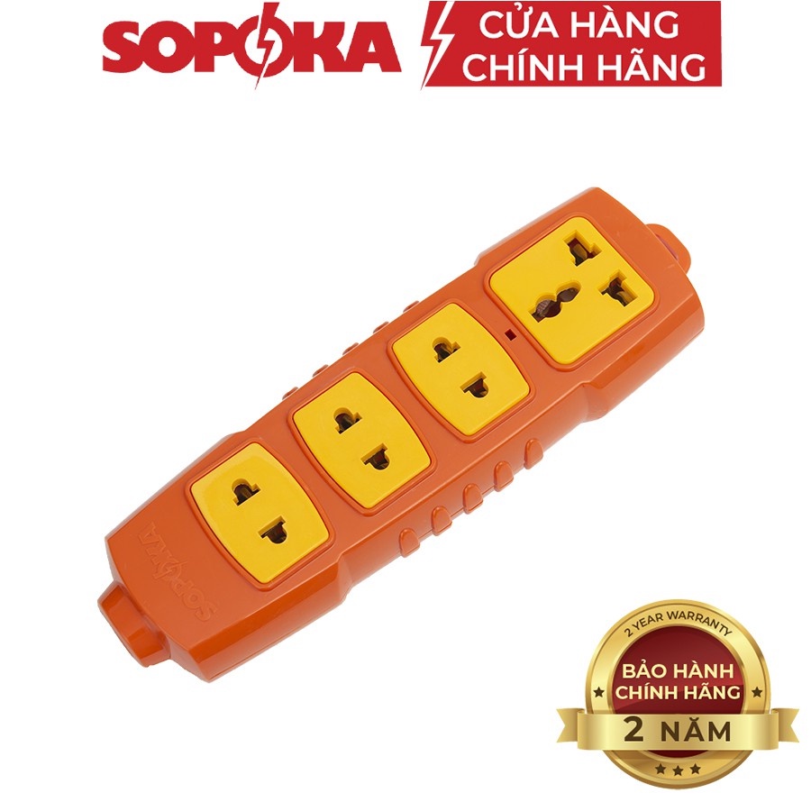 Ổ cắm điện lõi sứ chống cháy SOPOKA 6000W siêu chịu tải chính hãng