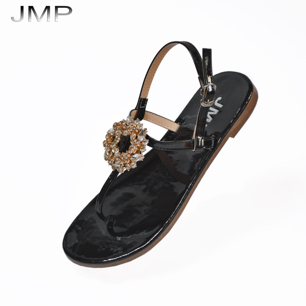 JMP - SANDAL Đế Bằng cao 1 cm đính hoa sang trọng - SD48