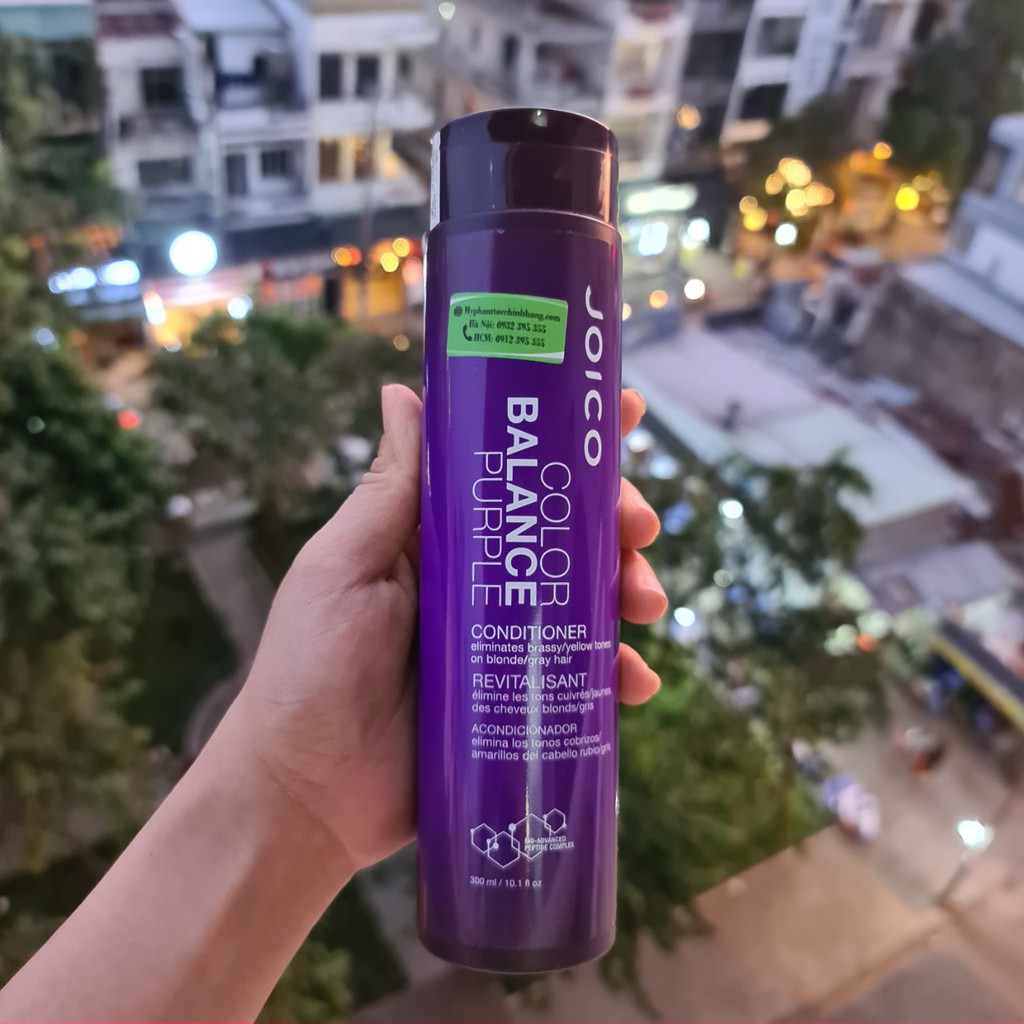 LẺ DẦU GỘI HOẶC DẤU XẢ JOICO KHỬ VÀNG ÁNH SẮC TÍM CHO TÓC TẨY SÁNG BALANCE PURPLE 300ML