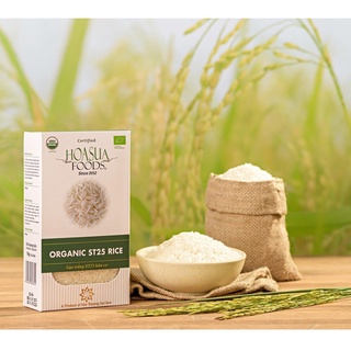 Gạo Trắng Hữu Cơ ST25 VIETSUISSE - HOA SỮA FOOD Loại 1kg Nấu Cháo Cho Bé Ăn Dặm