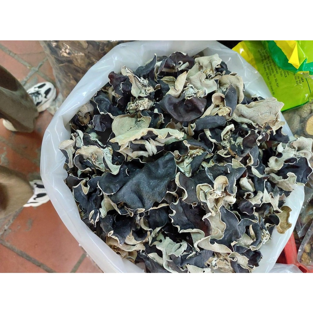 Mộc nhĩ rừng khô Tây Bắc gói 500g hàng loại 1 Cánh To, mộc nhĩ đen rừng phơi khô tự nhiên, nấm mèo sạch thơm ngon