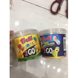 ( Bán sỉ ) Thùng 16 hộp Kẹo dẻo Trolli Wurrli 2Go 150gr