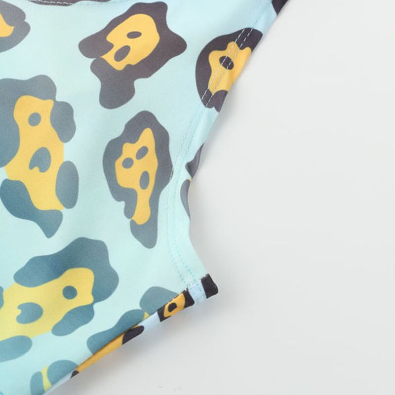 Set Đồ Thể Thao 2 Món Họa Tiết Da Báo Phong Cách Năng Động Cho Nữ