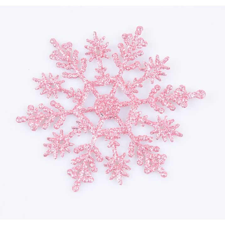 Phụ kiện trang trí noel set 3 bông tuyết kim tuyến