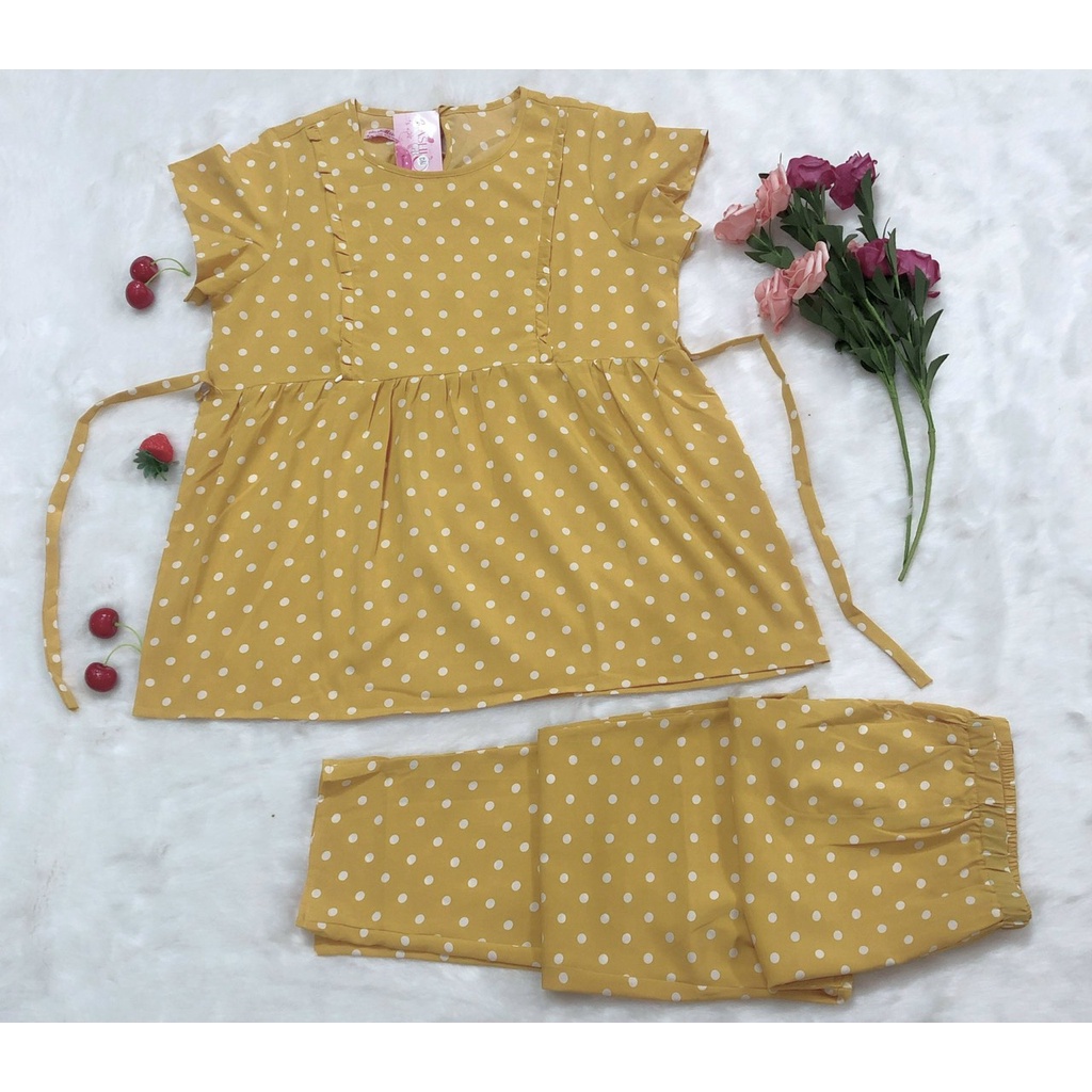 [SIZE 40-75KG] Đồ bộ bầu tay ngắn quần dài cho bé ty mặc bầu và sau sinh có khóa cho bé ty tiện lợi vải lụa mát