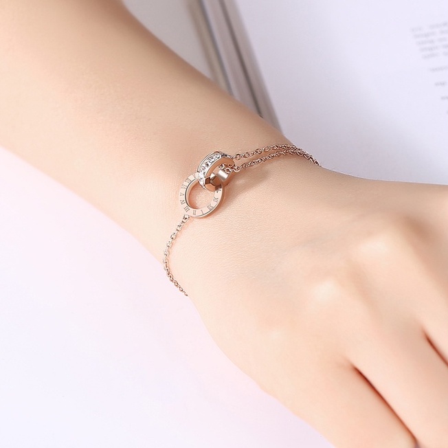 Vòng tay nữ CDE Sweet Love Unity Bracelet Rose Gold CDE2005RG