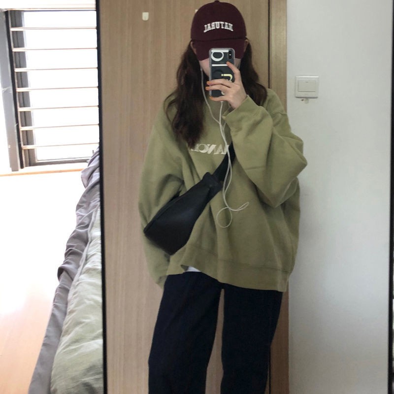 Áo nỉ nữ dài tay có mũ thời trang Hàn | BigBuy360 - bigbuy360.vn