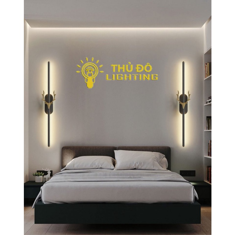 Đèn Gắn Tường Led Trang Trí Phòng Ngủ Cầu Thang THỦ ĐÔ LIGHTING Thiết Kế Hiện Đại Ánh Sáng Led Vàng CT004