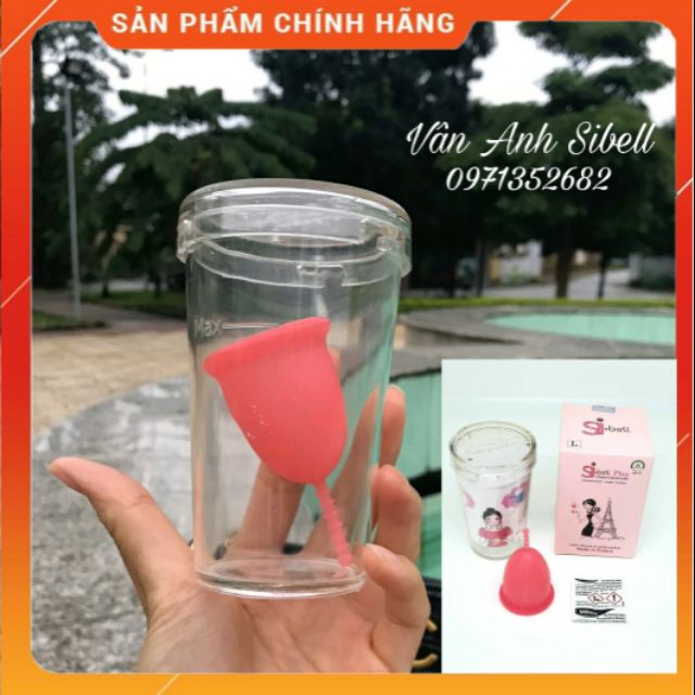 Cốc nguyệt san Sibell Plus nhập khẩu [CHÍNH HÃNG] tặng kèm cốc tiệt trùng