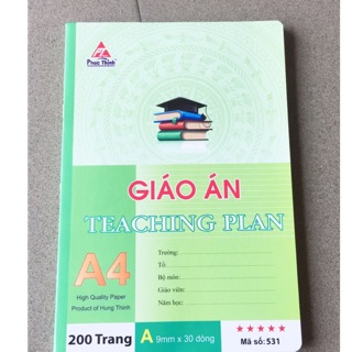 Sổ giáo án kẻ ngang A4-200 trang