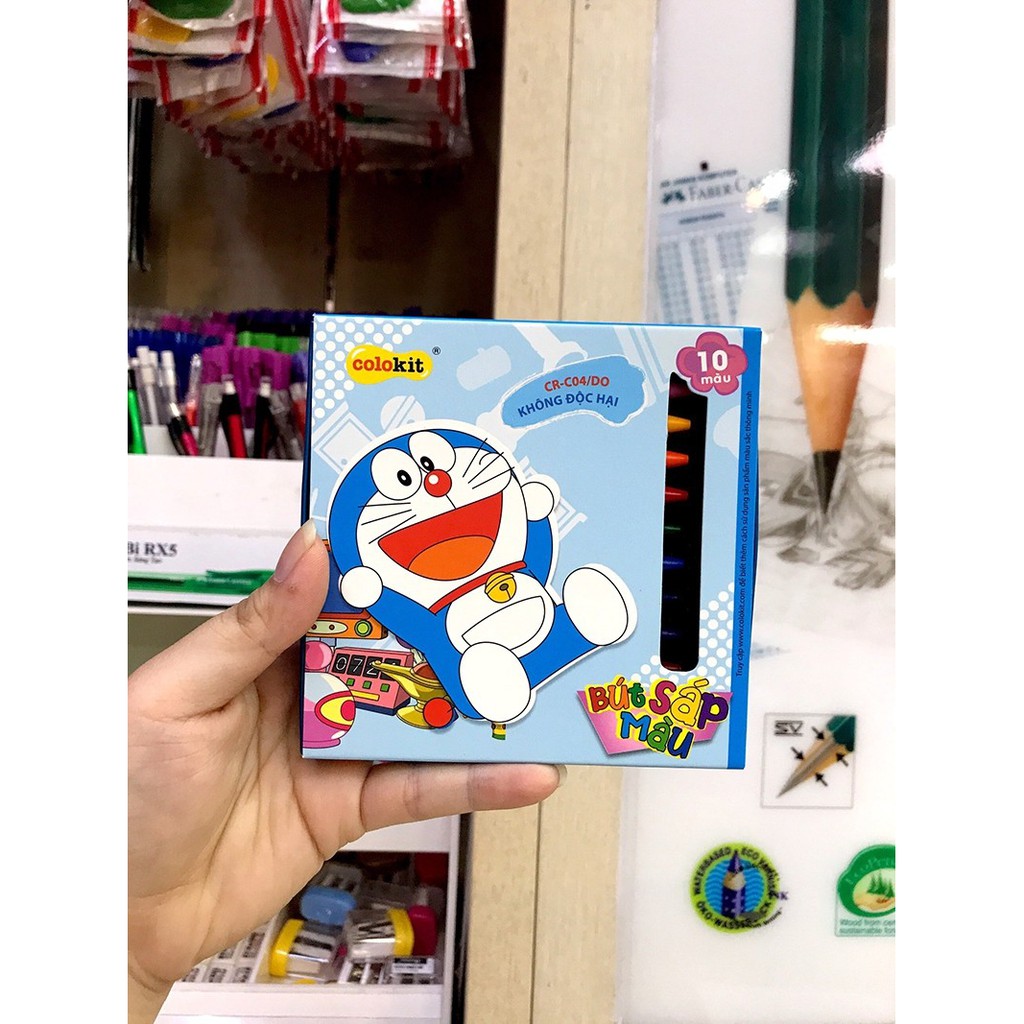 Sáp Màu Colokit Doraemon  Màu Vẽ Mịn, Đẹp, An Toàn Cho Bé Khi Sử Dụng