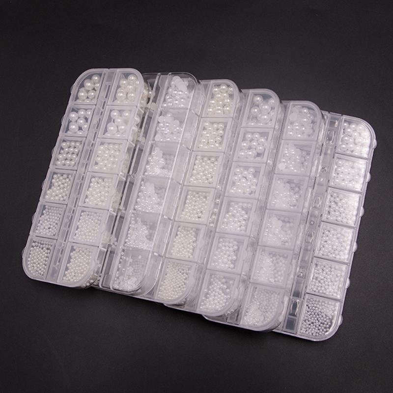 Hạt Ngọc Trai 3D Lấp Lánh Dùng Trang Trí Móng Tay Lưng Và Móng Nghệ Thuật