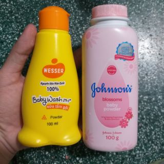 Combo phấn rôm + sữa tắm cho bé yêu