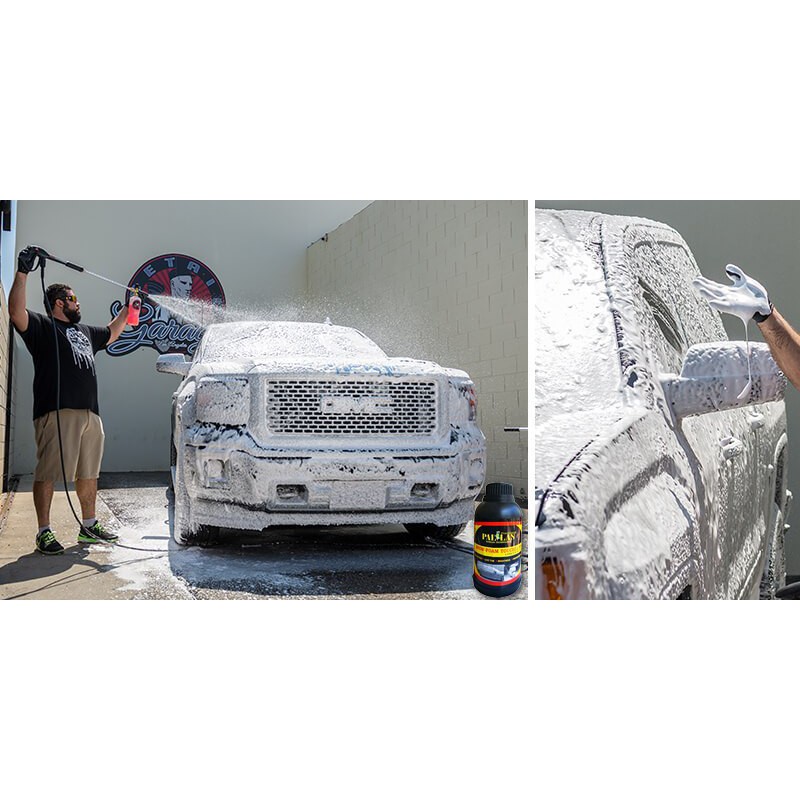 Nước Rửa Xe Pallas Snow Bọt Tuyết KHÔNG CHẠM Siêu Sạch 1500ml 1,5L tiện lợi dễ xài . DoChoiXemay