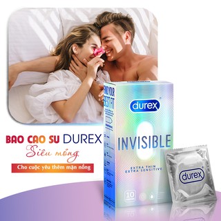 Bộ 1 Bao Cao Su Durex FETHERLITE (12 Bao/Hộp) + 1 BCS Durex INVISIBLE (10 Bao/Hộp)
