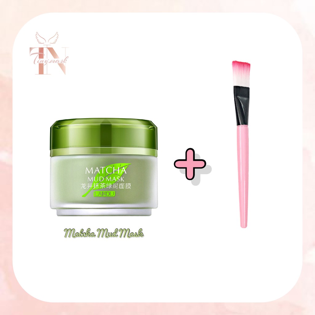 Mặt Nạ Bùn Trà Xanh Matcha Mud Mask Chính Hãng Laikou - Ngừa Mụn Phục Hồi Da Kiềm Dầu