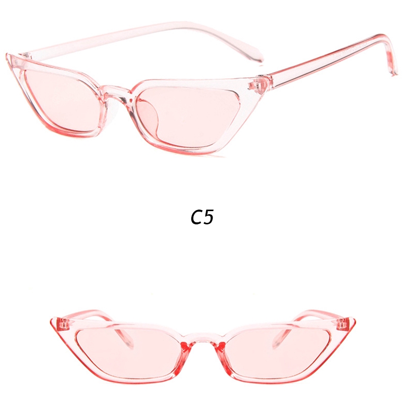 Kính Mát Mắt Mèo Gọng Nhựa PC Chống Tia Uv Phong Cách Hiphop Cho Nam Và Nữ