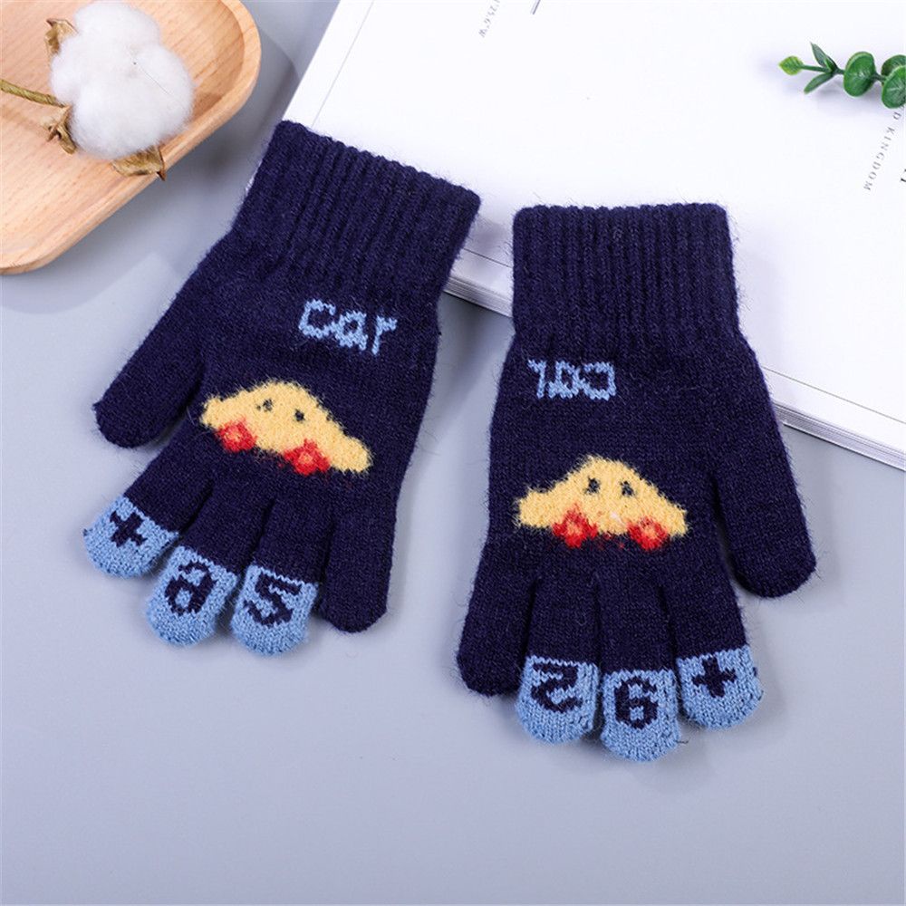 Găng tay giữ ấm mùa đông hình hoạt hình xinh xắn cho trẻ nhỏ 4-8 tuổi