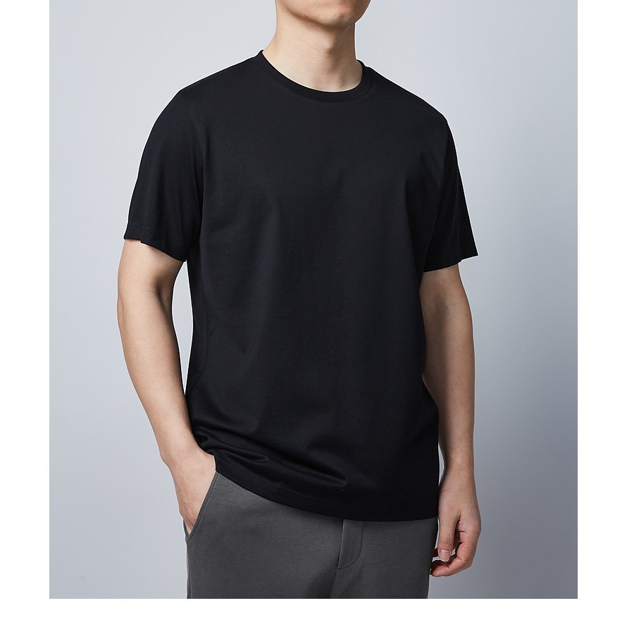 Áo thun nam cổ tròn unisex basic tee,áo phông cộc tay 2 màu đen trắng cotton co giãn 4 chiều | BigBuy360 - bigbuy360.vn