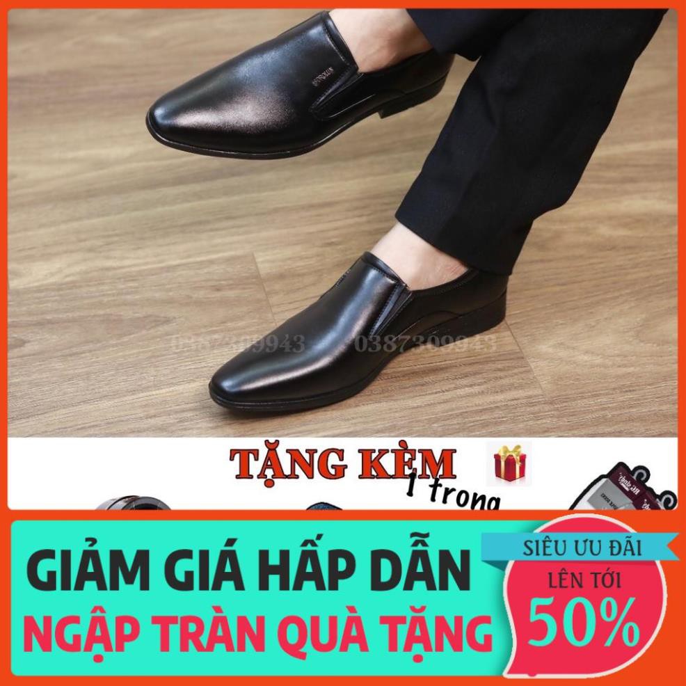 Giày Da Nam Công Sở Giá Rẻ Nhất Hà Nội Đế Cao Su Đúc Bền Bỉ Mã L143 Màu Đẹn *