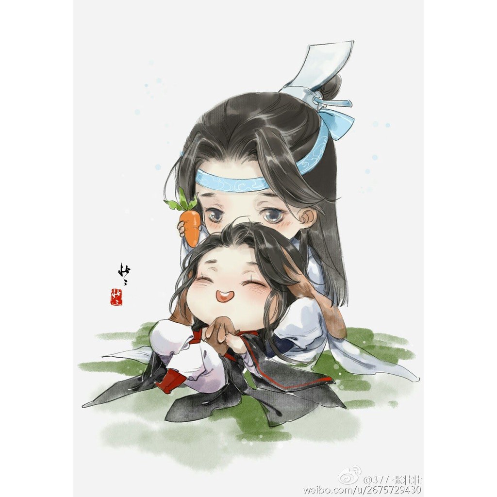 Móc khóa Ma Đạo Tổ sư tai thỏ anime chibi (Mica trong acrylic)
