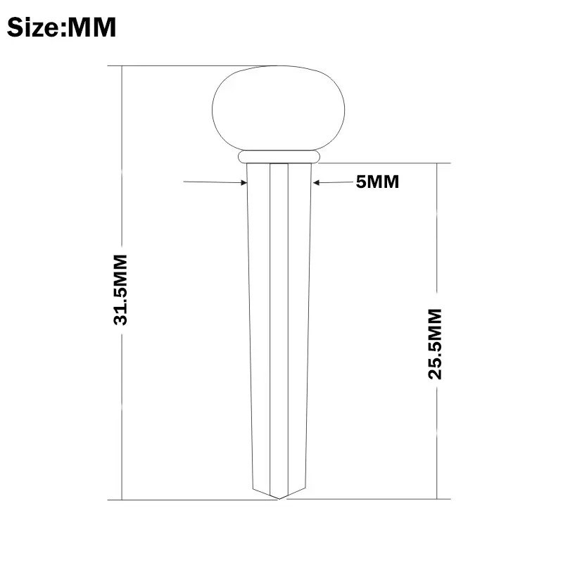 Bộ Chốt Đàn ( Pin Nut ) Guitar, Ukulele Nhưa ABS Cao Cấp