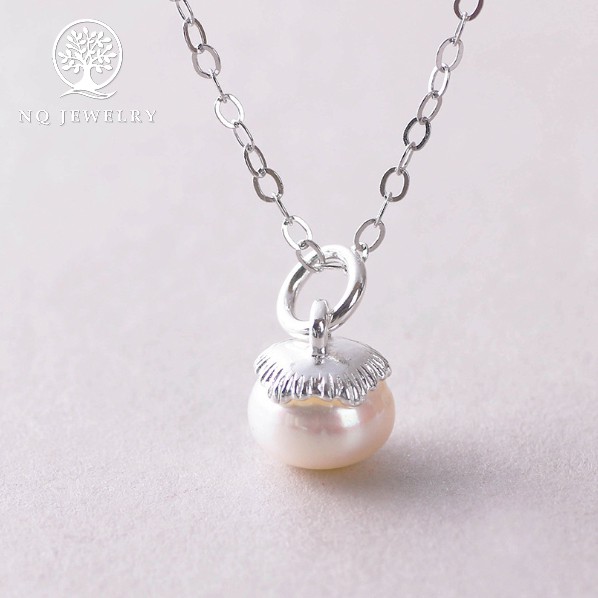 Charm bạc phụ kiện làm mặt dây chuyền hình hoa - NQ Jewelry
