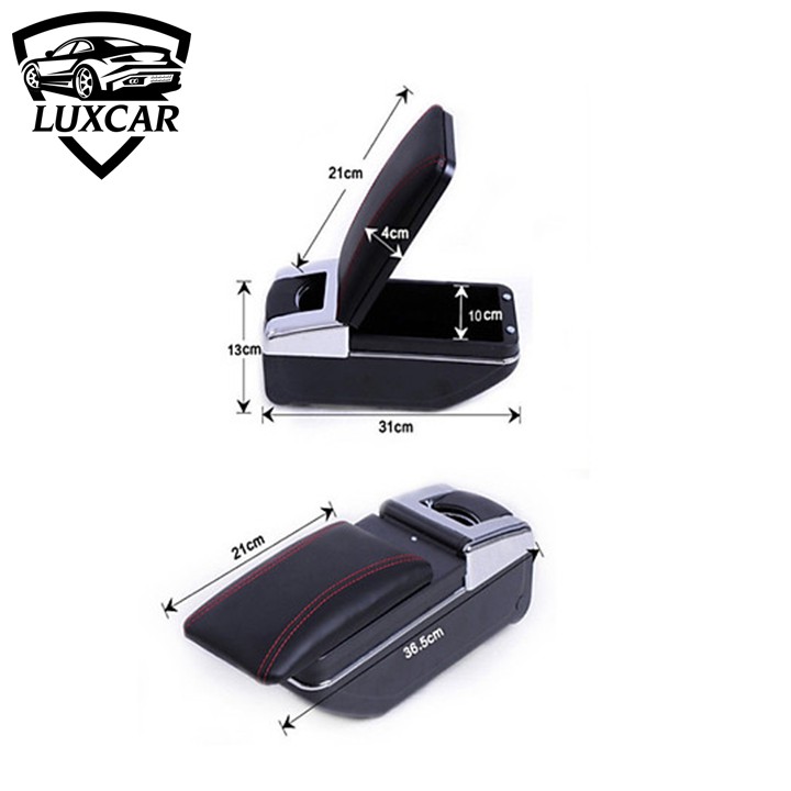 Hộp tỳ tay xe HUYNDAI ACCENT chất liệu da PU cao cấp - Bảo Hành 12 tháng