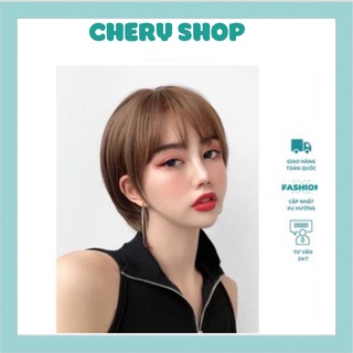 Tóc giả cao cấp ❤️ FREESHIP ❤️❤️ nguyên đầu tomboy vàng tây tặng kèm lưới trùm