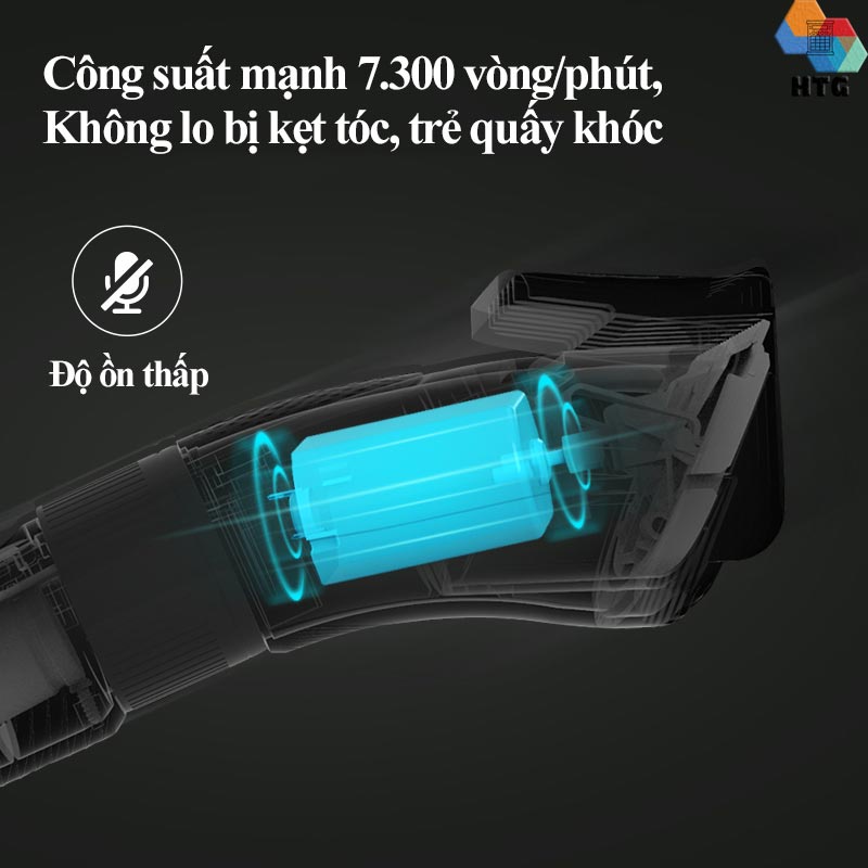 Tông đơ cắt tóc không dây Xiaomi Enchen Sharp3S, hỗ trợ vừa sạc - vừa cắt, lưỡi dao sắc bén tự mài, độ ồn thấp, 7300r/m