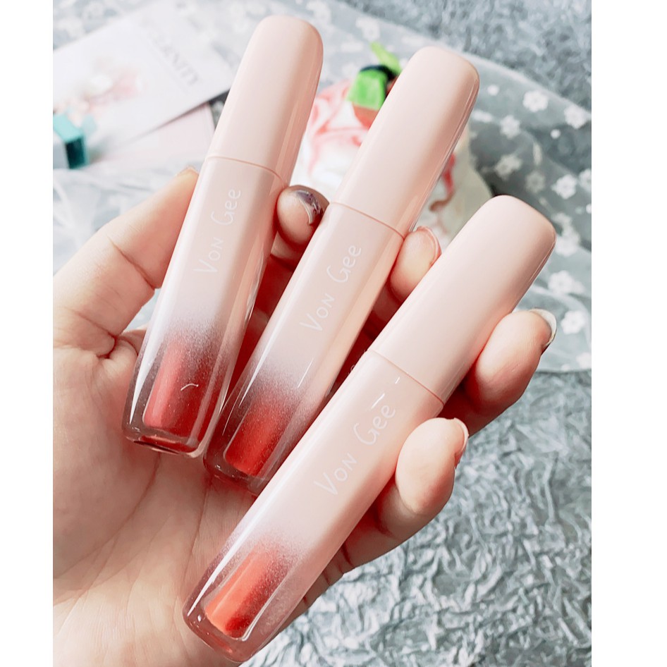 (Hàng Mới Về)Son kem lì kem VONGEE kháng nước lâu trôi và dưỡng ẩm môi với 6 kiểu màu tùy chọn | BigBuy360 - bigbuy360.vn