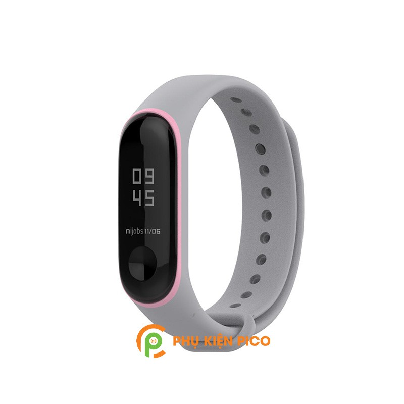 Dây đeo thay thế Miband 5 chính hãng Mijobs silicone dẻo nhiều màu - Dây đeo thay thế Xiaomi Mi Band 5