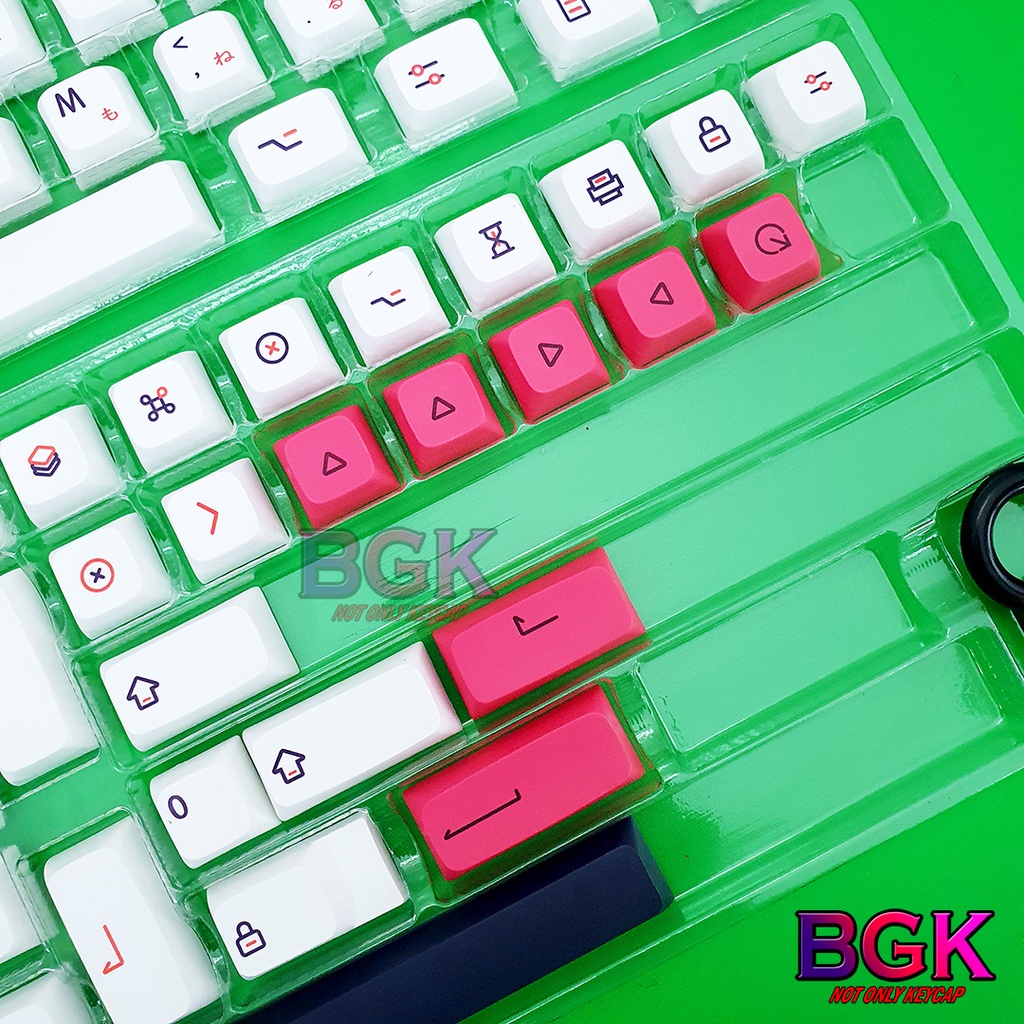 Bộ keycap XDA PBT KON MOMO 126 nút in Dye-Sub Font chữ to ( hỗ trợ layout 61 64 87 104 108 Phím )