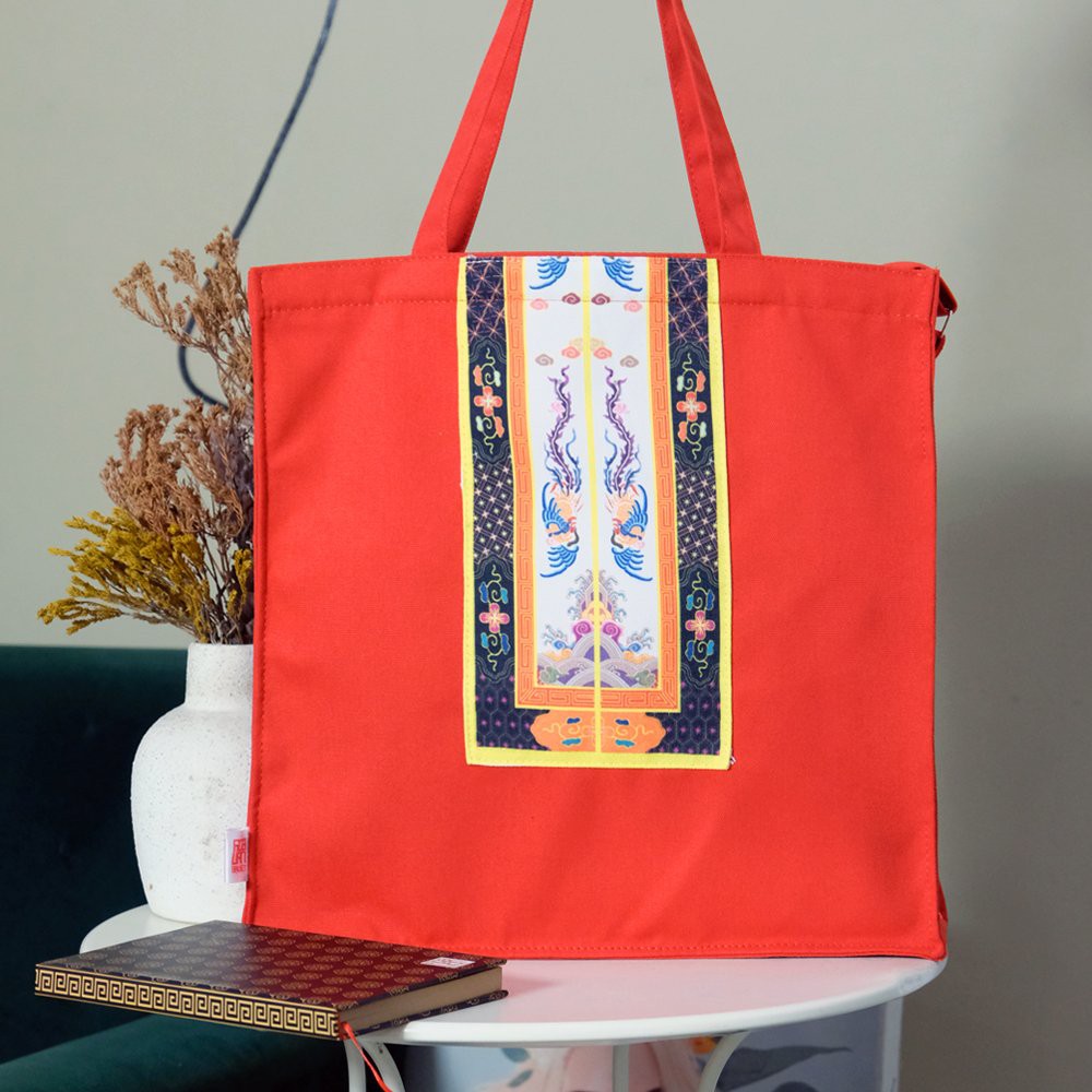 Túi tote Nhật Bình - Túi vải canvas cỡ lớn - Hoa Văn Đại Việt - Thiết kế Limited edition