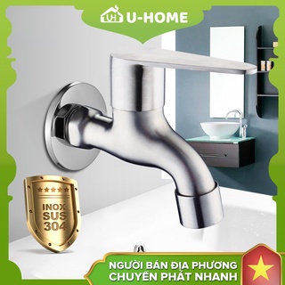 U-HOME Inox SUS 304 Vòi hồ - vòi máy giặt Chất liệu thép không gỉ dày U-408/U-409