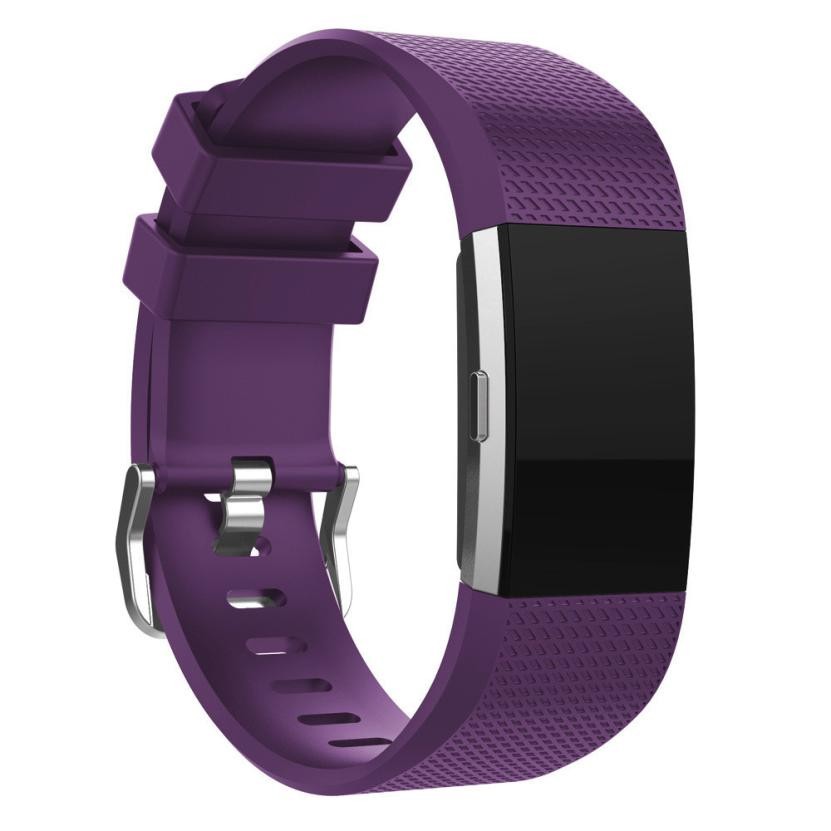 Dây đeo silicone mềm thay thế cho đồng hồ thông minh Fitbit Charge 2