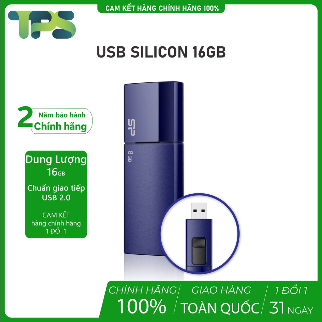 Usb 2.0 16GB Silicon Power giá rẻ | Hàng chính hãng Bảo hàng 2 năm | TPST Shop