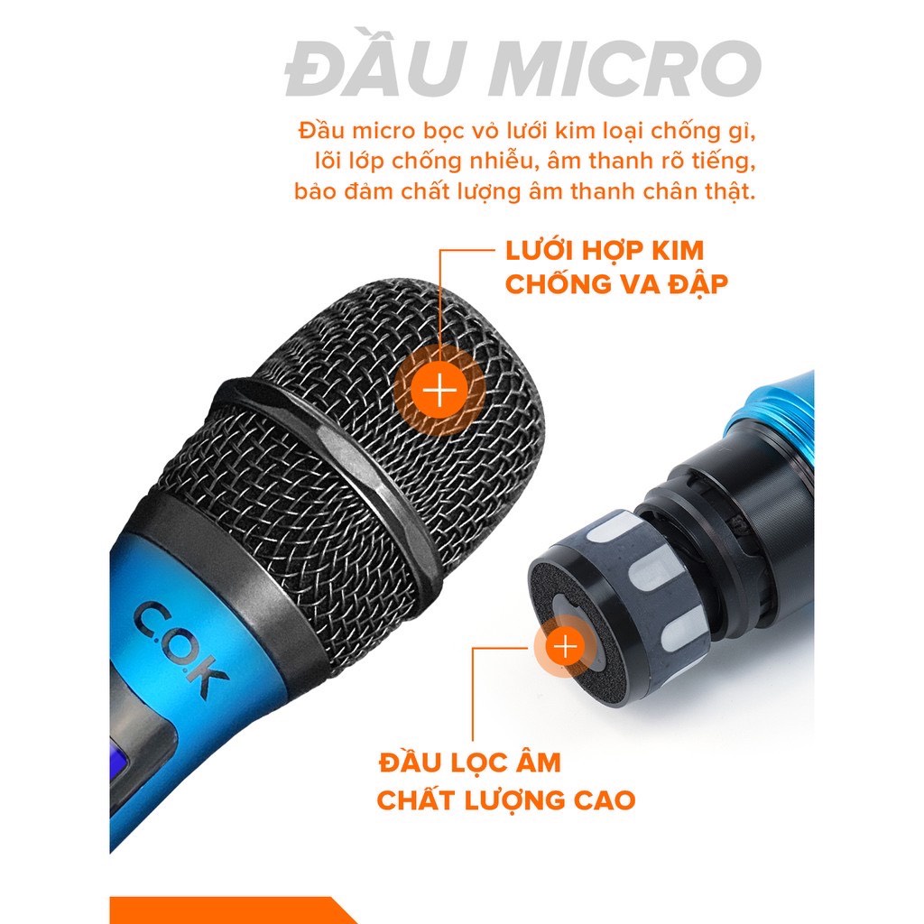 Micro Không Dây COK ST-232 (2 Micro) - Hàng Mới Chính Hãng 100%