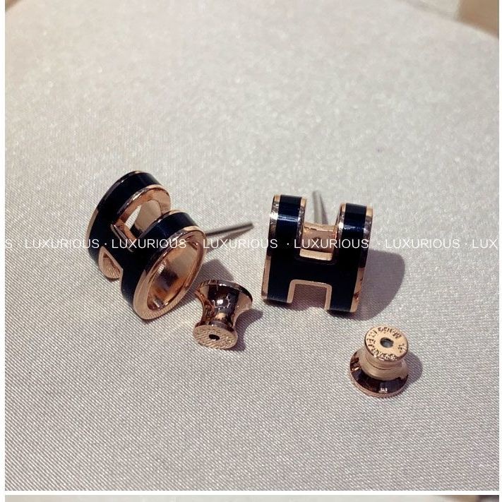Khuyên Tai Nữ Hình Chữ h S925 Sang Trọng