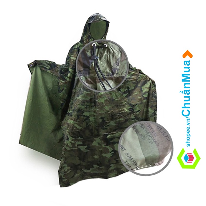 Áo Mưa Cánh Dơi Xẻ Tà Vải Dù Da Cá TỐT RAINCOAT ( Tùy Chọn Quần Áo Chống Nước 1 Người Lớn Đi Xe Máy Một Đầu .. giá sỉ )