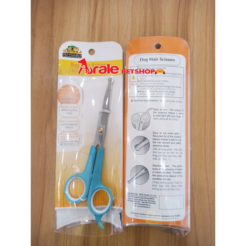 Kéo cắt tỉa chuyên dụng cho chó mèo - Chất Liệu Thép Không Gỉ Bền, Sắc