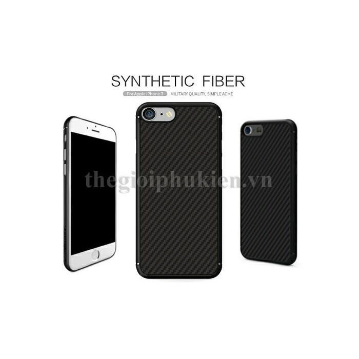 Ốp lưng iPhone 7/8 vân carbon chính hãng Nillkin Synthetic Fiber