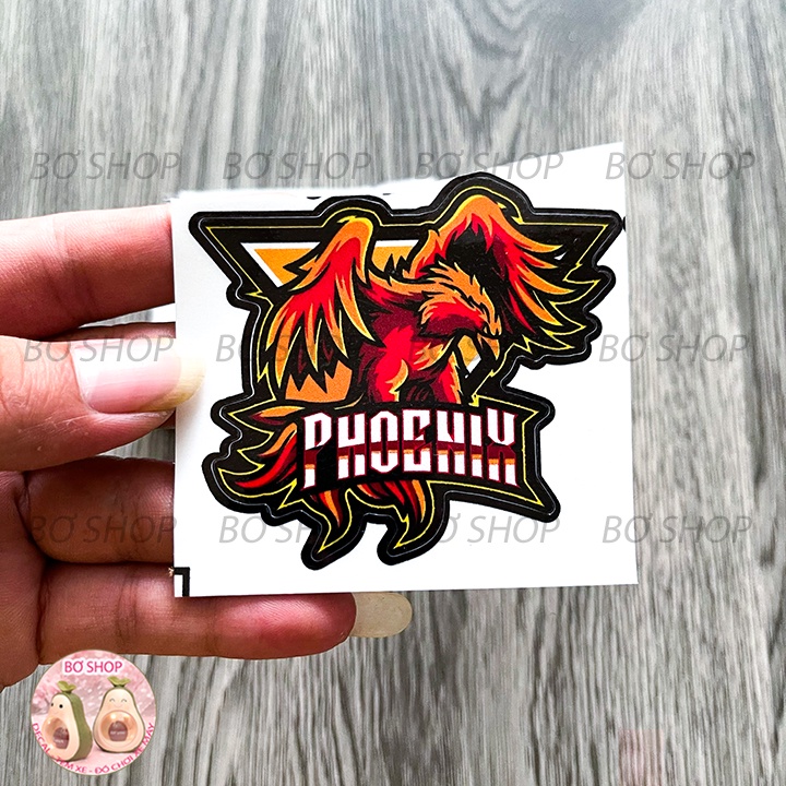 Tem Sticker , Logo ĐẢNG , DRAGON , PHOENIX , RABBIT , SHARK ... Tem 3 lớp cao cấp chống phai màu