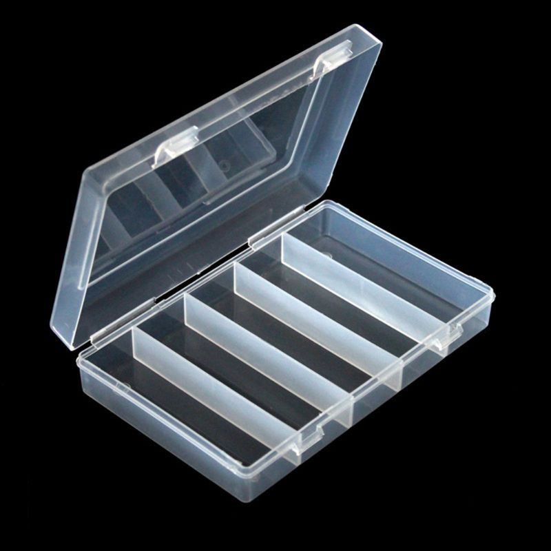 Aoto Hộp Nhựa Đựng Tiền Xu 5 Ngăn Hình Chữ Nhật