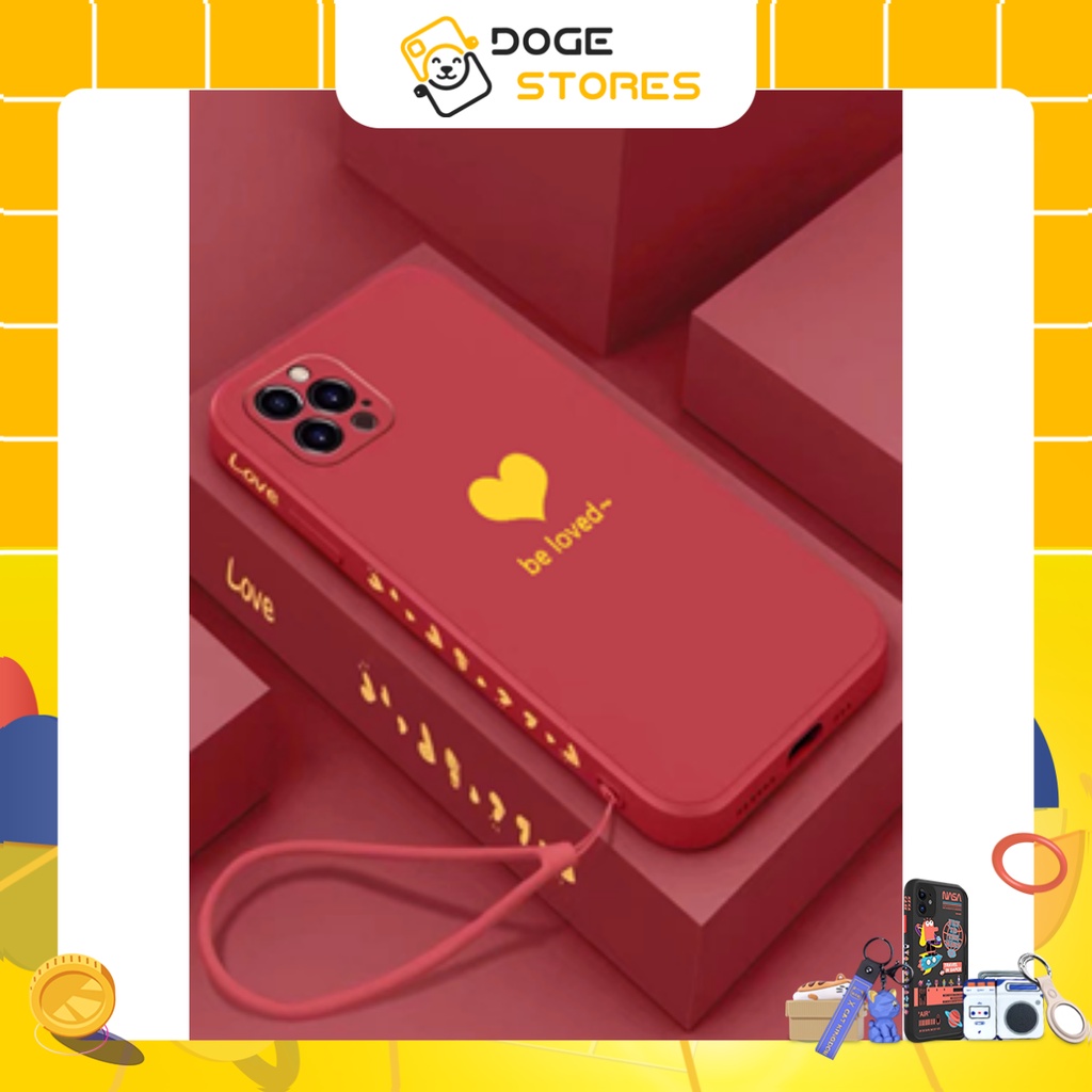 Ốp lưng cao cấp Doge Stores, Beloved Màu Đỏ IP X/IP XS MAX/IP 11/IP 11 PRO MAX/IP 12/IP 12 PRO/IP 12 PRO MAX