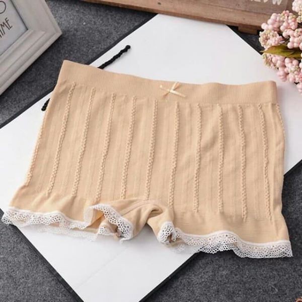 Quần cotton mặc trong váy dệt gân cao cấp, co dãn 4 chiều | BigBuy360 - bigbuy360.vn