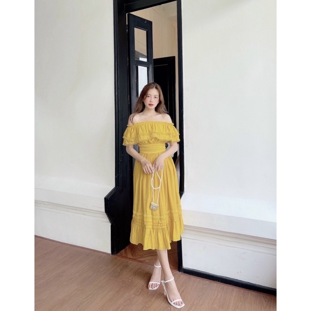SET ĐẦM MAXI VIỀN REN THIẾT KẾ CAO CẤP