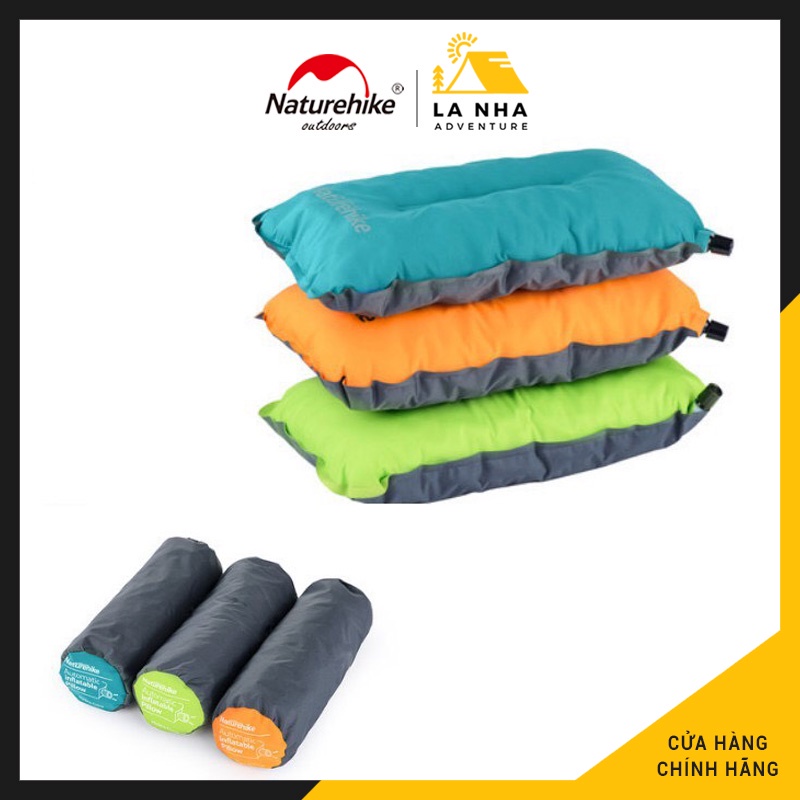 Gối tự bơm hơi Du lịch, Văn phòng Naturehike Là Nhà Chính hãng - NH17A001-L