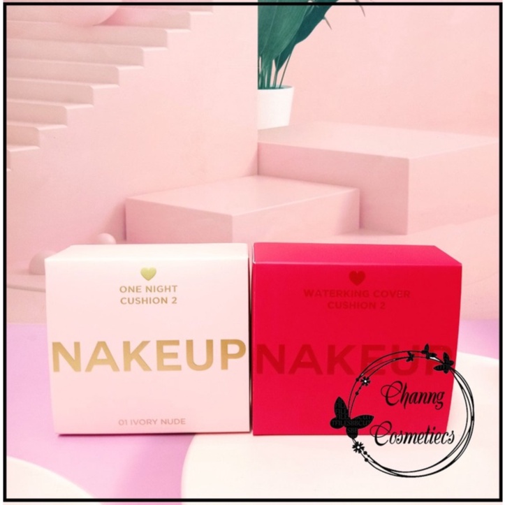 Phấn nước Nakeup Face Hàn Quốc che phủ tuyệt đối, hộp trái tim siêu đẹp, chống nắng SPF 50+++(tặng kèm lõi)