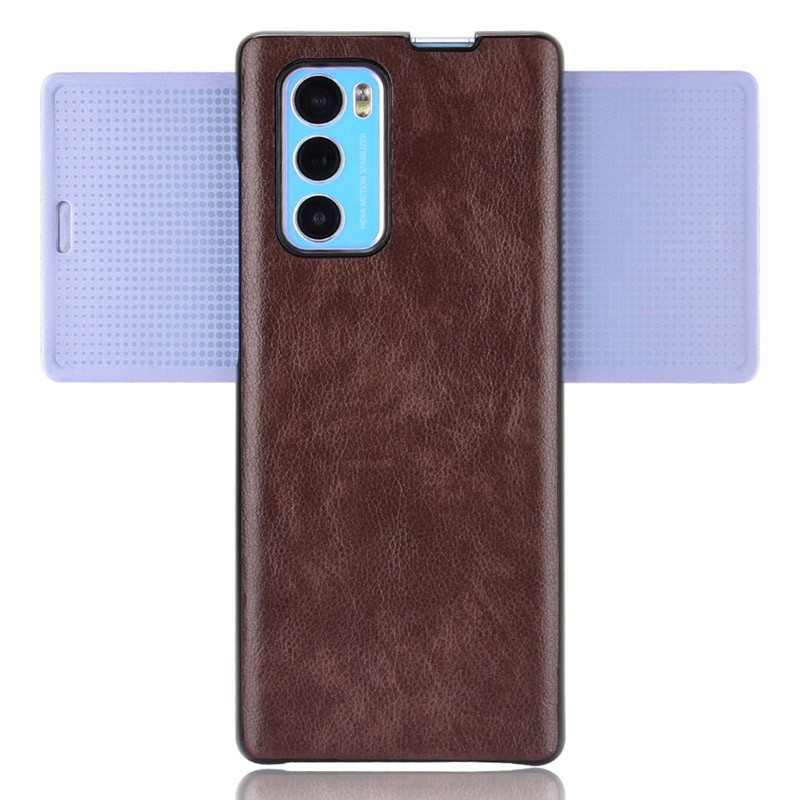 Ốp điện thoại bọc da kiểu dáng thời trang dành cho Lg Wing 5g